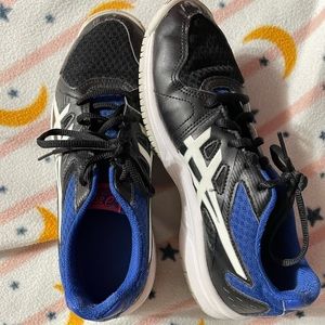 Black and Blue Running Shoes